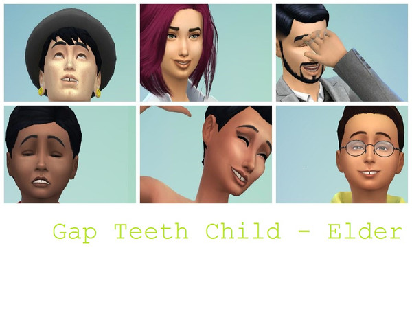Sims 4 — Gap Teeth by mizzbelle972 — Gap Tooth - Skin Detail - All Ages - Male and Female - one color