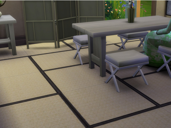 Sims 4 — Japanese Tatami Flooring by EmotionalRockfish2 — Tatami are a type of traditional Japanese flooring, still used