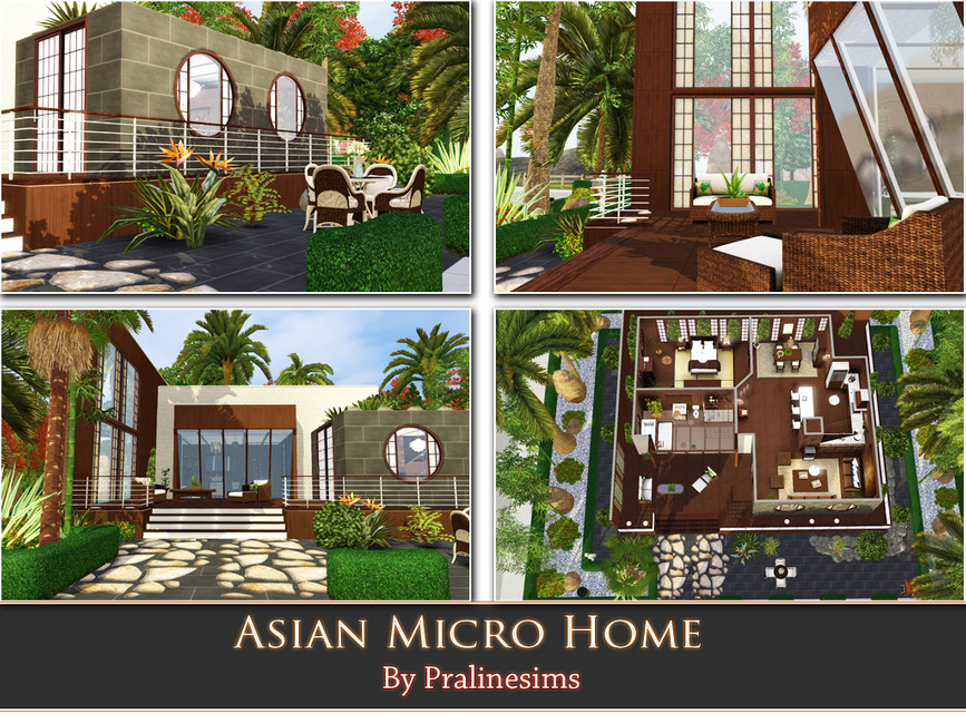 Sims 3. Asian Micro Home. 