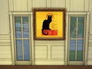 Sims 4 — Chat Noir Framed by LilMuerte — Chat Noir Framed Painting