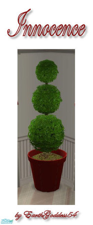 Sims 2 — Innocence Dining - Plant by EarthGoddess54 — A lovely red recolor of the Uni house plant. Made to match the