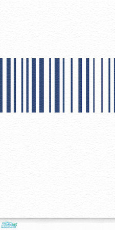 Sims 2 — [sy] Walls 'Stripes' White/Blue by adeyaka — White wallpaper with blue stripes.