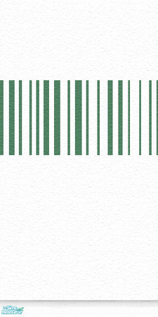 Sims 2 — [sy] Walls 'Stripes' White/Green by adeyaka — White wallpaper with green stripes.