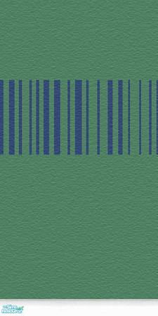 Sims 2 — [sy] Walls 'Stripes' Green/Blue by adeyaka — Green wallpaper with blue stripes.