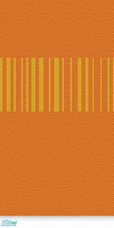 Sims 2 — [sy] Walls 'Stripes' Orange/Yellow by adeyaka — Orange wallpaper with yellow stripes.