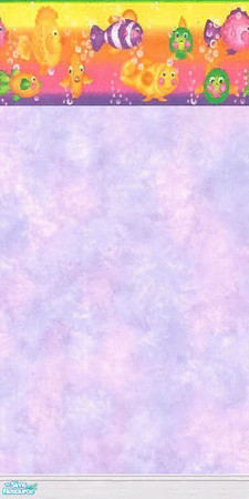Sims 2 — Fishes I - Purple by sadie7684 — Wallpaper for your sims, part of the fishes set.