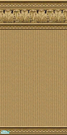 Sims 2 — jsf2AcanthusRibbed by jsf — Warm wood tones of hand carved Acanthus leaves and dentile mouldings encase a subtle