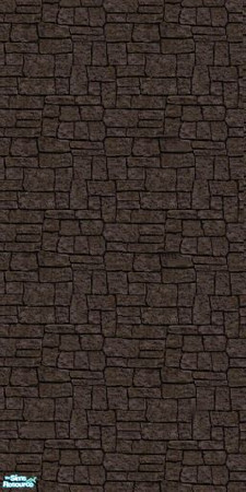 Sims 2 — Uneven Stones Wall Set - Dark Grey by Lanebran — Enjoy