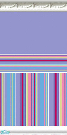 Sims 2 — Pink Stripes Bedroom Wall by frillyfilly — Pink Stripes Bedroom Wall (Part of the Pink Stripes Bedroom Set)