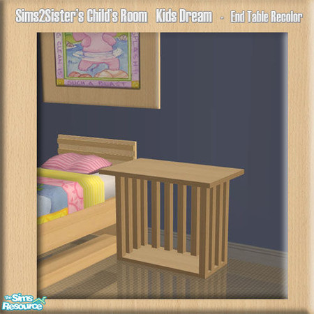 Sims 2 — S2S Child Room Kids Dream Jungle2 - End Table Recolor by sims2sisters — End Table Recolor