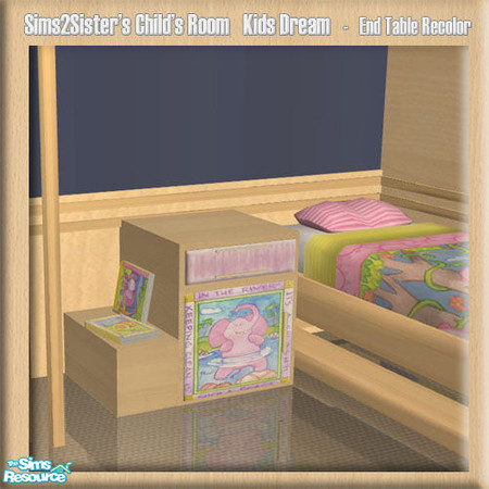 Sims 2 — S2S Child Room Kids Dream Jungle2 - End Table Recolor by sims2sisters — End Table Recolor