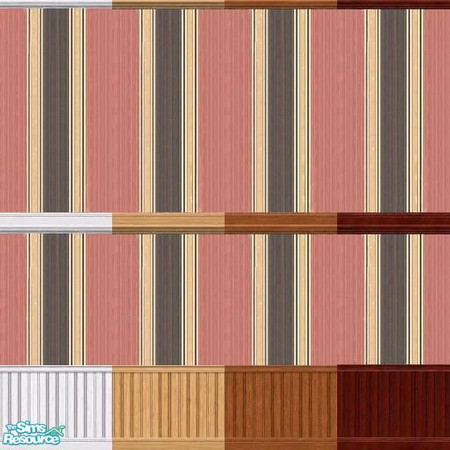 Sims 2 — Pink & Green Wallpapers by Nonny_Rhee — 