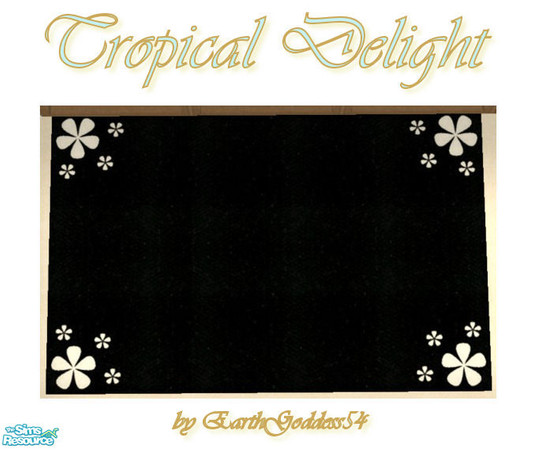 Sims 2 — Tropical Delight Bedroom - Rug 1 by EarthGoddess54 — Made to match my Tropical Delight Bedroom set. Enjoy!