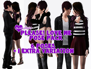 Sims 3 — Please! Love Me Pose Pack by sweetwilight — 3 Couple Poses + 1 Extra for female Variation! Consists of cute