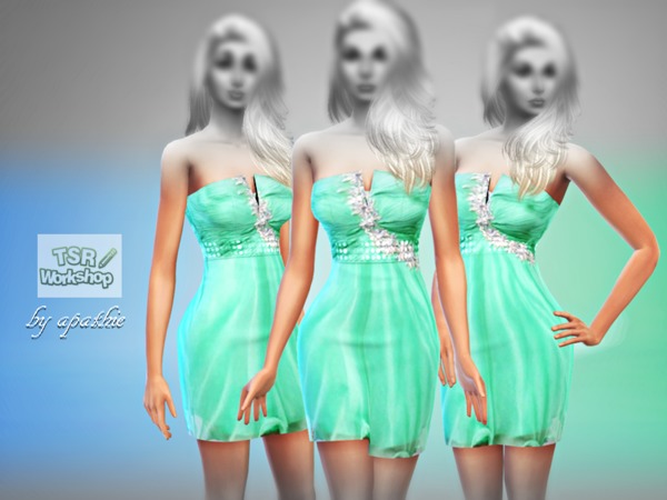 The Sims Resource - Mint El Dress