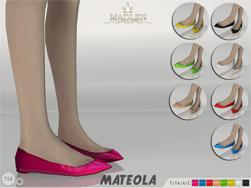 The Sims Resource - Madlen Mateola Ballet Flats