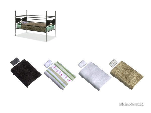 Sims 4 — Kids Monaco - Blanket and Pillow Crip by ShinoKCR — matching Pillow and Blanket for the Decocrip
