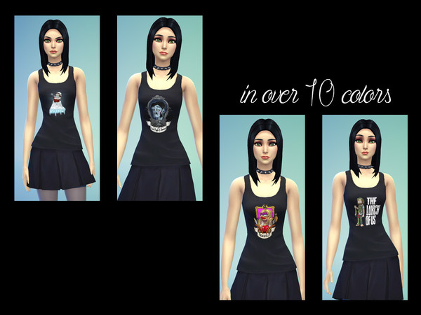Sims 4 — Female Top Gronkh-Edition by Nananmi — design from the orginal gronkh merchandise