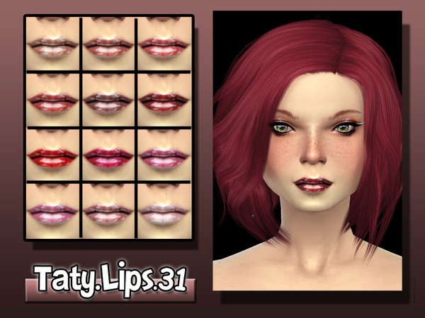 Sims 4 — [Ts4]Taty_Lips_31 by tatygagg — - Female - Teen, Young Adult, Adult, Elder
