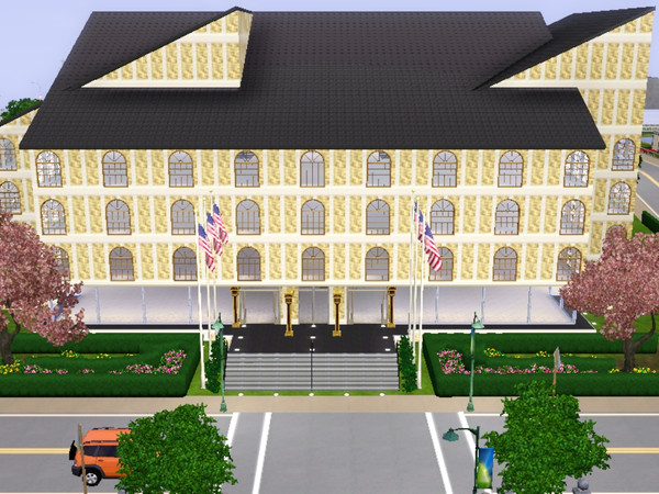 Sims 3 — Town Hall by SayuriSakurai2 — If you're tired of the normal town hall that Sunset Valley already has, use this