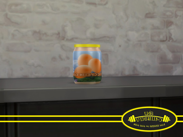 Sims 4 — Canister with White of egg in powder by 333EvE333 — White of egg in powder. Deco/Clutter Price 99 