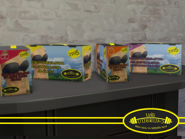 Sims 4 — Box with carbohydrates in powder by 333EvE333 — Box with carbohydrates in powder Deco/Clutter Price 299 4