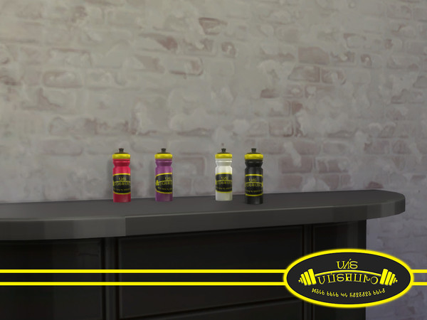 Sims 4 — Cantimplora by 333EvE333 — Bottle to keep water or isotonic drinks while exercising Deco/Clutter Price 29 4