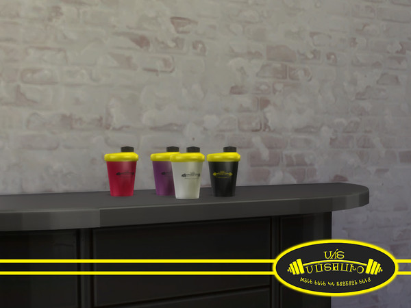 Sims 4 — Proteins shaker by 333EvE333 — Bottle to mix the proteins or carbohydrates in powder with milk or water and
