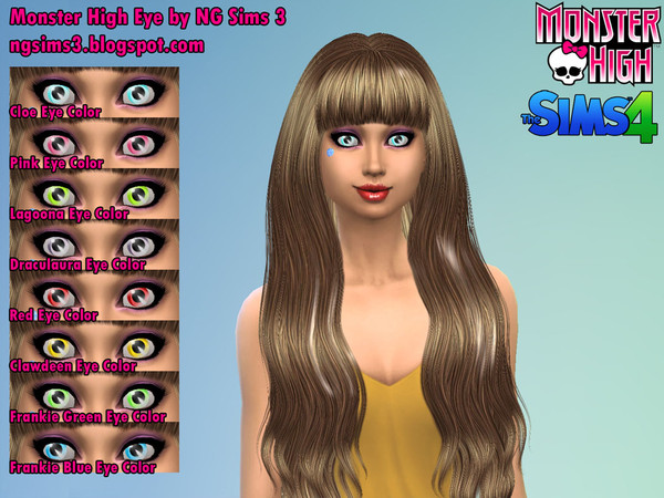 Sims 4 — Monster High Eyes TS4 by ngsims32 — The Sims 4 Eye Color / I created in Sims 4 Studio and Photoshop CS4. My
