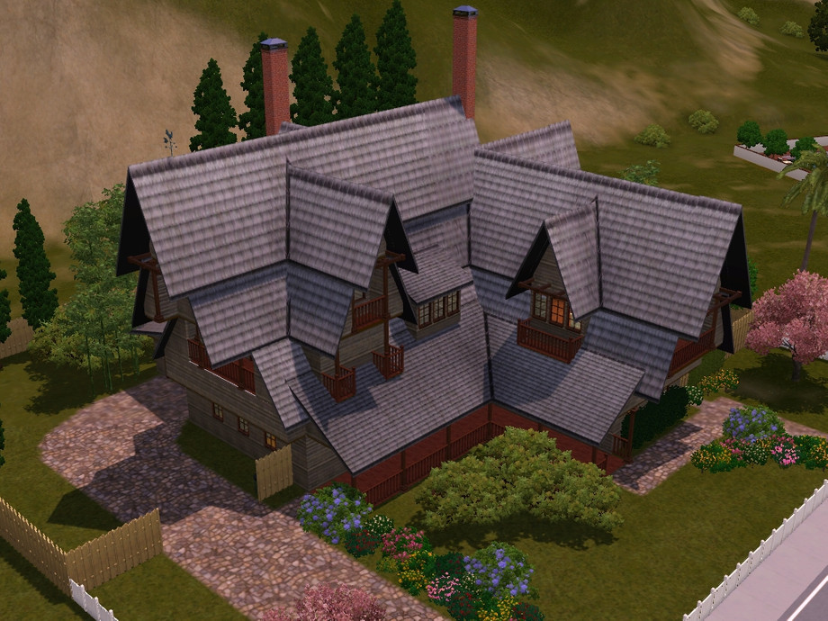 The Sims Resource - craftsman house (base game)
