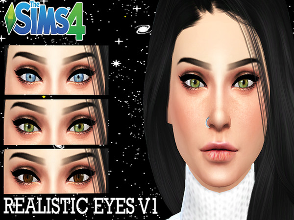 Sims 4 — Realistic Non-Default Eyes V1 by pepsimmer — This item will show up in the eye color section and is non-default!