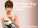 Sims 4 — Short Bangs Messy - Hair conversion by MiliaSims — A new hair conversion for your simmies ! 18 colours and