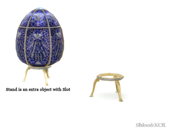 Sims 4 — Easter 2015 - Stand for Faberge Egg by ShinoKCR — for the decent presentation of the Faberge Egg