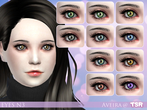 Sims 4 — Eyes N3 by Aveira — - 11 Eyecolors - Can be found under Facemasks - Male and Female - Child, Teen, Young Adult,