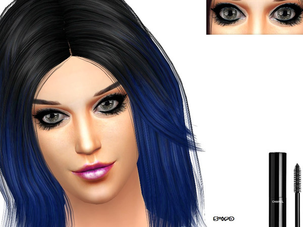 Sims 4 — Lush Lashes  by CandyDolluk — realistic long eye lashes top and bottom teen through adult with own thumbnail