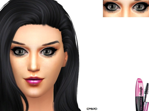 Sims 4 — Lush Lashes 01 by CandyDolluk — realistic long eye lashes top and bottom teen through adult with own thumbnail