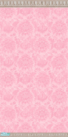 Sims 2 — Sleeping Beauty Disney Walls - FL Pink by foxysensei — Plain. Aurora graces this wall in full length. Part of a