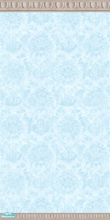 Sims 2 — Sleeping Beauty Disney Walls - FL Blue by foxysensei — Plain. Aurora graces this wall in full length. Part of a