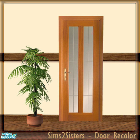 Sims 2 — S2S Simple Door - Recolor by sims2sisters — Simple Door mesh recolor. Please download door mesh and diagonal