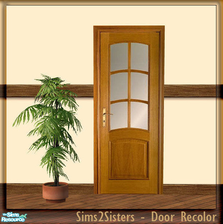 Sims 2 — S2S Simple Door - Recolor by sims2sisters — Simple Door mesh recolor. Please download door mesh and diagonal