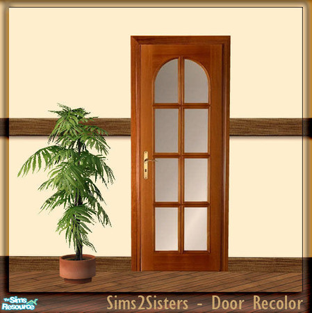 Sims 2 — S2S Simple Door - Recolor by sims2sisters — Simple Door mesh recolor. Please download door mesh and diagonal
