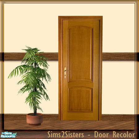 Sims 2 — S2S Simple Door - Recolor by sims2sisters — Simple Door mesh recolor. Please download door mesh and diagonal