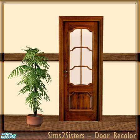 Sims 2 — S2S Simple Door - Recolor by sims2sisters — Simple Door mesh recolor. Please download door mesh and diagonal