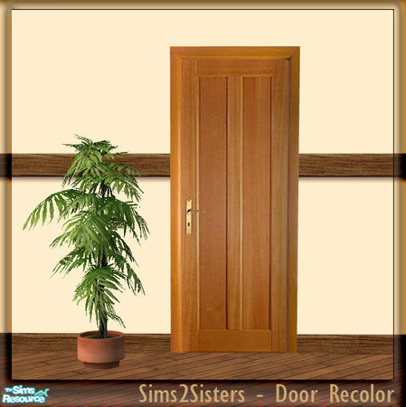 Sims 2 — S2S Simple Door - Recolor by sims2sisters — Simple Door mesh recolor. Please download door mesh and diagonal