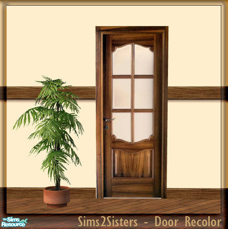 Sims 2 — S2S Simple Door - Recolor by sims2sisters — Simple Door mesh recolor. Please download door mesh and diagonal