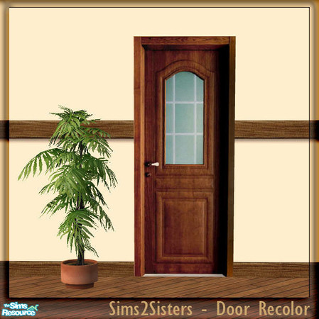 Sims 2 — S2S Simple Door - Recolor by sims2sisters — Simple Door mesh recolor. Please download door mesh and diagonal