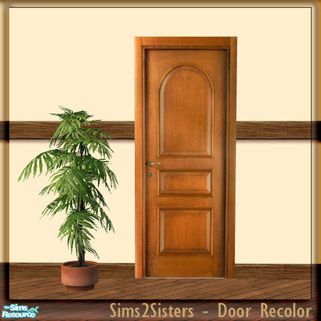 Sims 2 — S2S Simple Door - Recolor by sims2sisters — Simple Door mesh recolor. Please download door mesh and diagonal