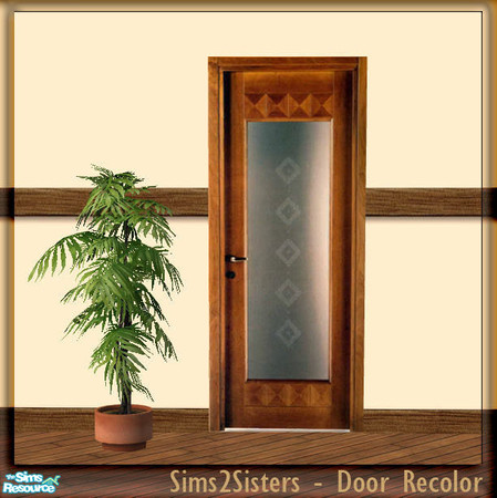 Sims 2 — S2S Simple Door - Recolor by sims2sisters — Simple Door mesh recolor. Please download door mesh and diagonal