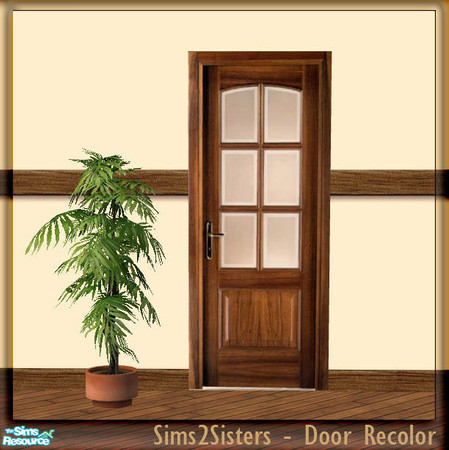 Sims 2 — S2S Simple Door - Recolor by sims2sisters — Simple Door mesh recolor. Please download door mesh and diagonal
