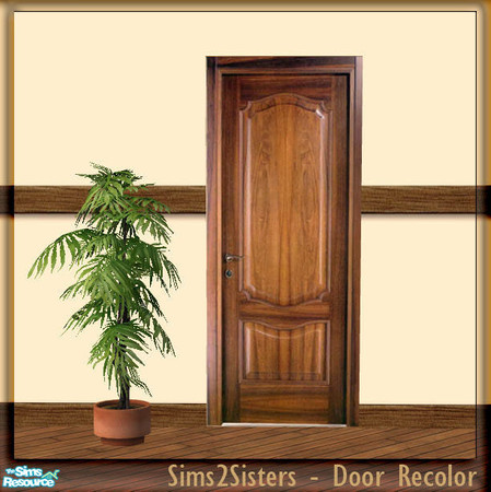Sims 2 — S2S Simple Door - Recolor by sims2sisters — Simple Door mesh recolor. Please download door mesh and diagonal